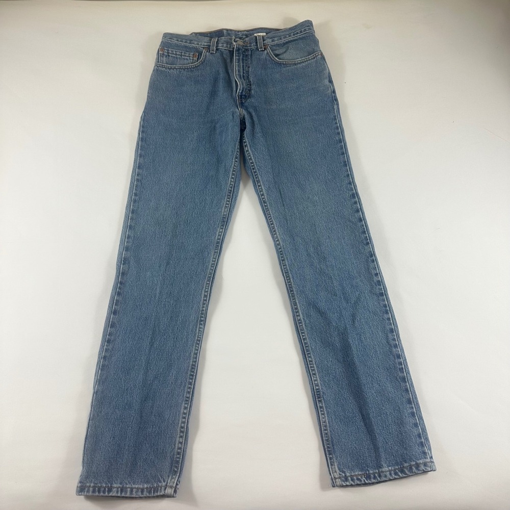 Levi's 505 Mens Jeans‎ 32W 32L Regular Fit Straight Leg Blue Denim